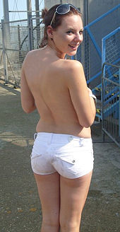 white hot pant