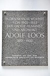 Adolf Loos – Gedenktafel