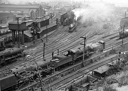 Worcester Locomotive Depot in 1959