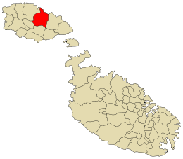Xagħra – Localizzazione