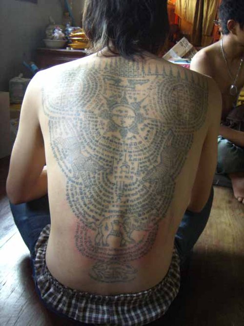 Yantra tattoo for protection