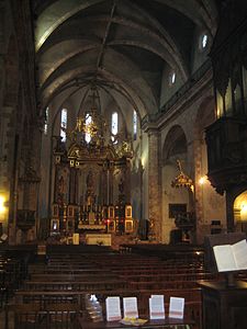 Interior de l'església parroquial