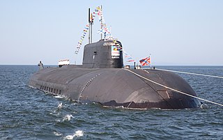 Russian submarine <i>Omsk</i> (K-186) Oscar-class submarine of the Russian Navy