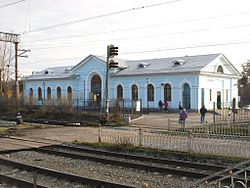 Sosnovon rautatieasema vuonna 2010.