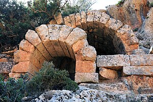 حمامات أثرية من القرن الخامس ميلادي في وادي الصنب ,الجبل الأخضر,ليبيا