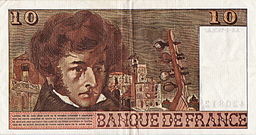 10 Francos franceses 1978 (reverso)