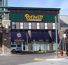 A Potbelly Sandwich Works location in Eden Prairie, Minnesota 11-16-06-EPMN-potbelly.jpg