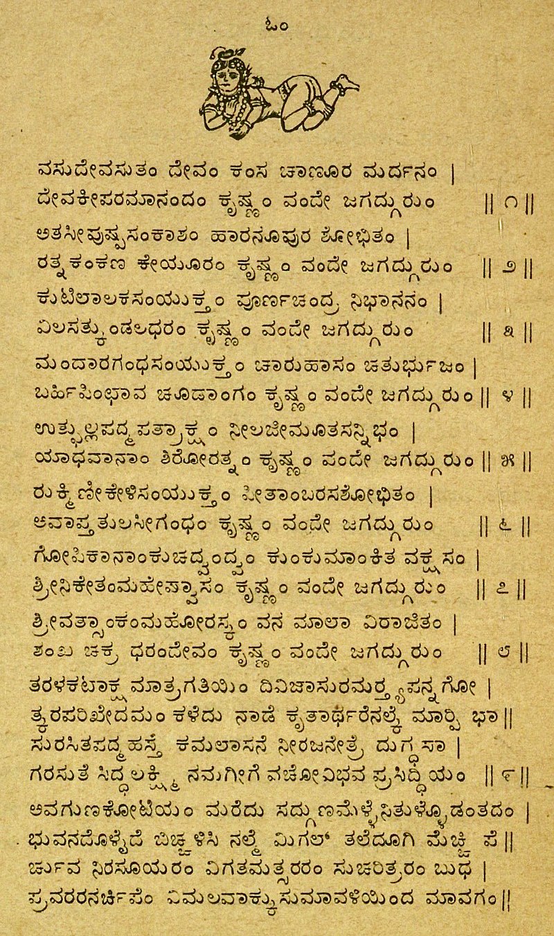 File:18th century Bhagavad Gita and bhasya, Sanskrit, Kannada ...