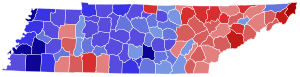 1924 Tennessee gubernatorial election results map by county.svg