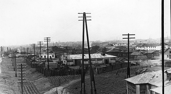 1947-1953  Panorama desde el puente OZD hacia Khokhlovka