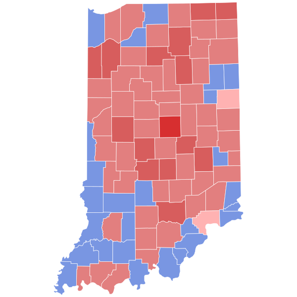 File:1968 Indiana gubernatorial election results map by county.svg