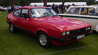 <span class="mw-page-title-main">Ford Capri</span> Fastback coupé manufactured by Ford Motor Company