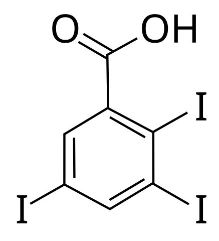 File:2,3,5-Triiodobenzoic acid.svg