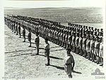 Parade of the 6th Australian Divisional Cavalry Regiment at Casa camp, September 1941.