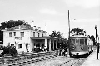 <span class="mw-page-title-main">Velestino railway station</span> Railway station in Velestino, Thessaly, Greece