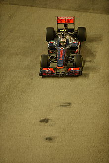 Fotografía de Lewis Hamilton en Singapur