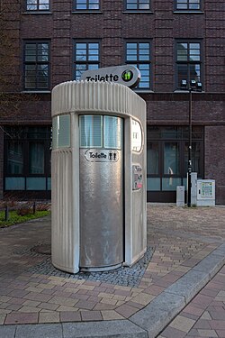 Public toilet in Rostock, Germany