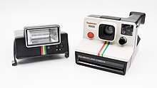 Polaroid Land Camera 1000 with separeted Q-light flash 2023 Aparat Polaroid Land Camera Supercolor 1000 (4).jpg