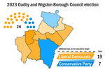 Thumbnail for 2023 Oadby and Wigston Borough Council election