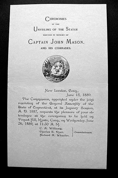 1889 Unveiling Invitation