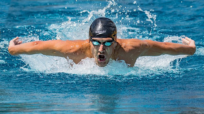 40th Swimming Zone and Masters Meeting, Enns, Austria, 2017. 100 m Butterfly stroke.