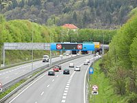 A2 na Ljubljanskoj obilaznici kod tunela Šentvid