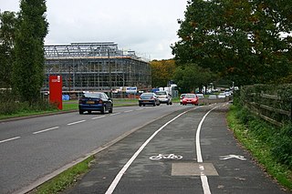 <span class="mw-page-title-main">A518 road</span> Road in England