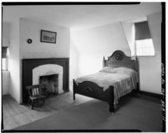 VIEW SHOWING FIREPLACE, AND WINDOW EMBRASURES - Ocean Hall, Bushwood, St. M...