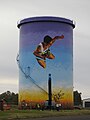 Percy Hobson Park water tower, Bourke, New South Wales, Australia (2021).