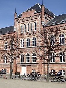 Das Schulgebäude in Vester Allé