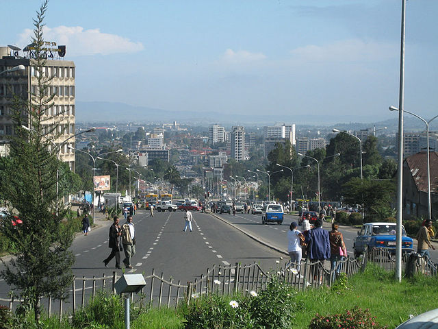 Churchill Road à Addis Abeba