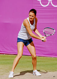 Agnieszka Radwanska in women's tennis singles. Agnieszka Radwanska Olympics 2012.jpg