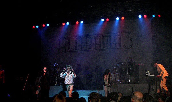 Alabama 3, or A3, playing live at the London Astoria on 7 October 2007