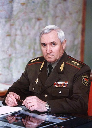 <span class="mw-page-title-main">Aleksandr Petrovich Chumakov</span> Belarusian retired colonel general