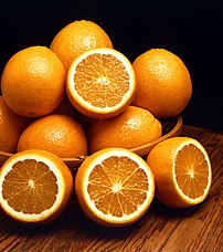 'Ambersweet' oranges (Citrus sinensis)