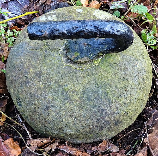 File:An early 19th Curling stone with owner's mark.jpg