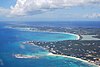 Aerial view of western Anguilla