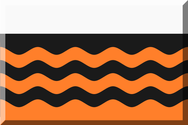 File:Arancione e Nero ondulato con Bianco sopra.svg
