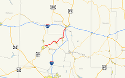 Arizona State Route 89A map