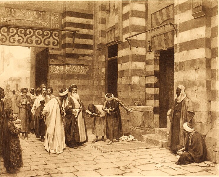 File:Arthur Ferraris - Visit of the Grand Sheikh to the Cairo University, 1890.jpg