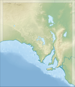 Mapa lokalizacyjna Australii Południowej