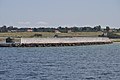 English: Southern mole of Bøjden ferry harbor.