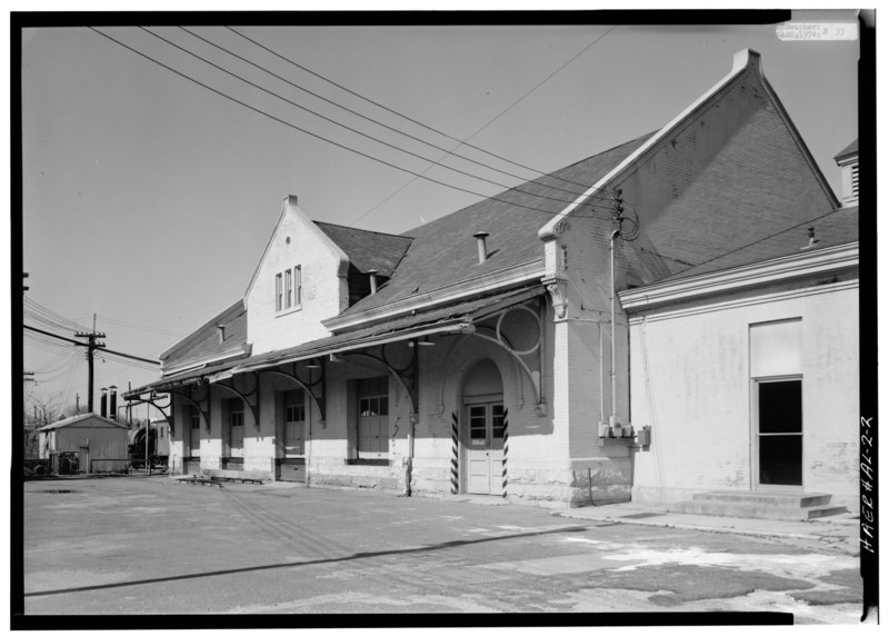 File:BAGGAGE STATION, SOUTHEAST ELEVATION - Union Station, Water Street, Montgomery, Montgomery County, AL HAER ALA,51-MONG,24-2.tif