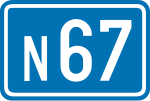 Miniatuur voor N67 (België)