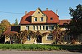 Deutsch: Der ehemalige Bahnhof in Markgröningen in Baden-Württemberg, gesehen von der Südseite. English: Abandonned train station of Markgröningen, German Federal State Baden-Württemberg.