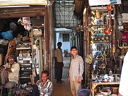 An antique shop at Chor Bazaar, Mumbai