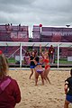 Deutsch: Beachhandball bei den Olympischen Jugendspielen 2018; Tag 5, 10. November 2018; Mädchen, Platzierungsrunde - Amerikanisch-Samoa-Türkei 0:2 English: Beach handball at the 2018 Summer Youth Olympics at 11 October 2018 – Girls Consolation Round – American Samoa-Turkey 0:2