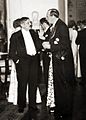 Polski: Beck w rozmowie z francuskim ministrem spraw zagranicznych Pierre Lavalem w czasie wizyty tego ostatniego w Warszawie w maju 1935 r. English: Beck talking with French foreign affairs minister Maurice Laval, during his visit in Warsaw, May 1935