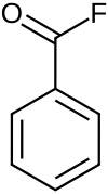 Structural formula of benzoyl fluoride