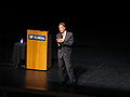 Bill Nye (the Science Guy) makes a speech at the University of Florida
